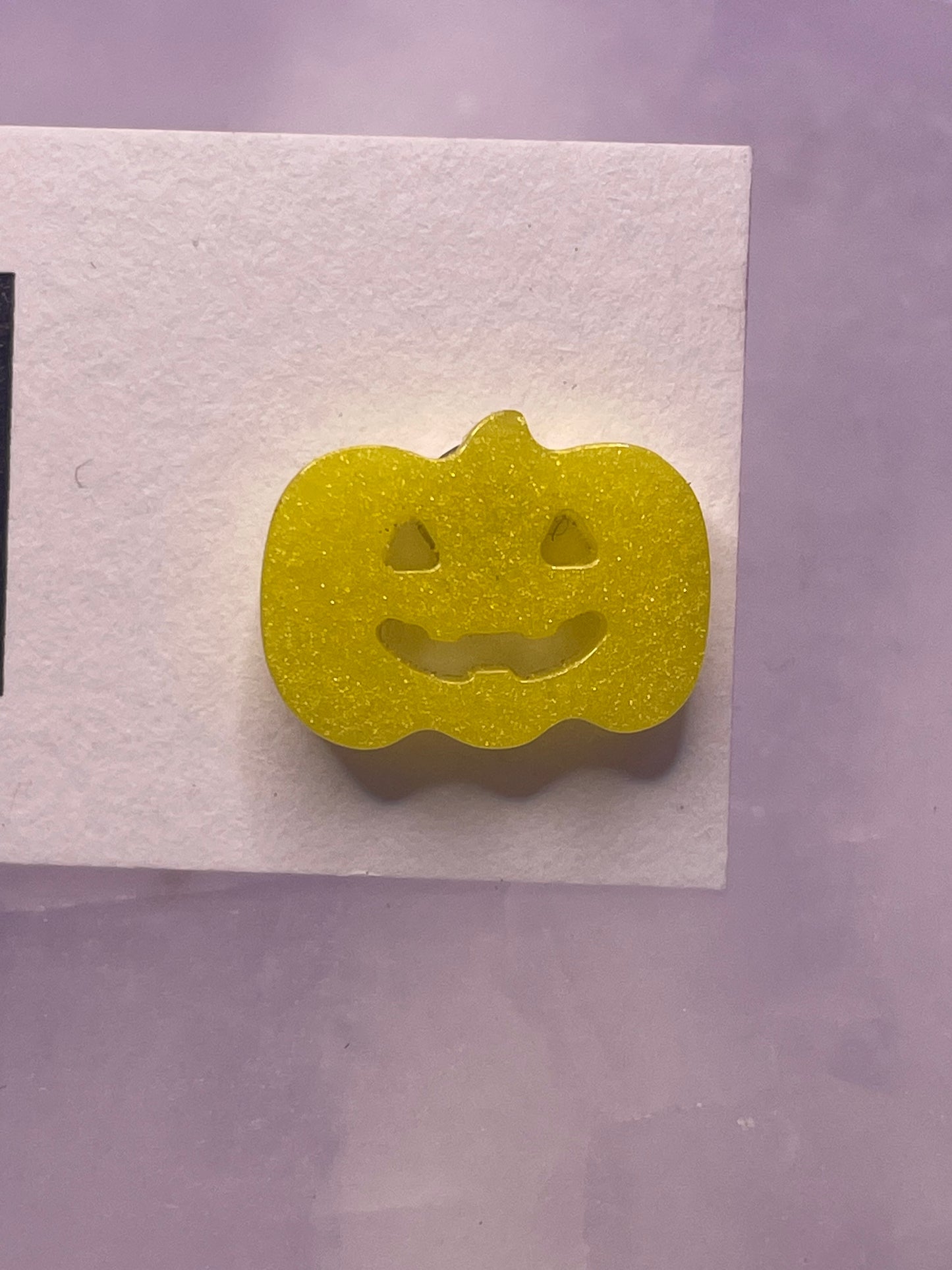 Yellow Pumpkin Studs
