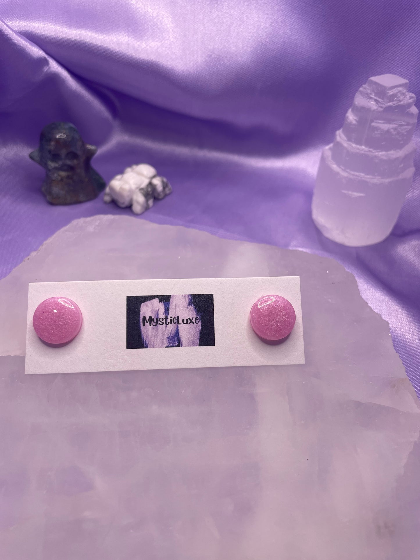 Pink Dot Studs