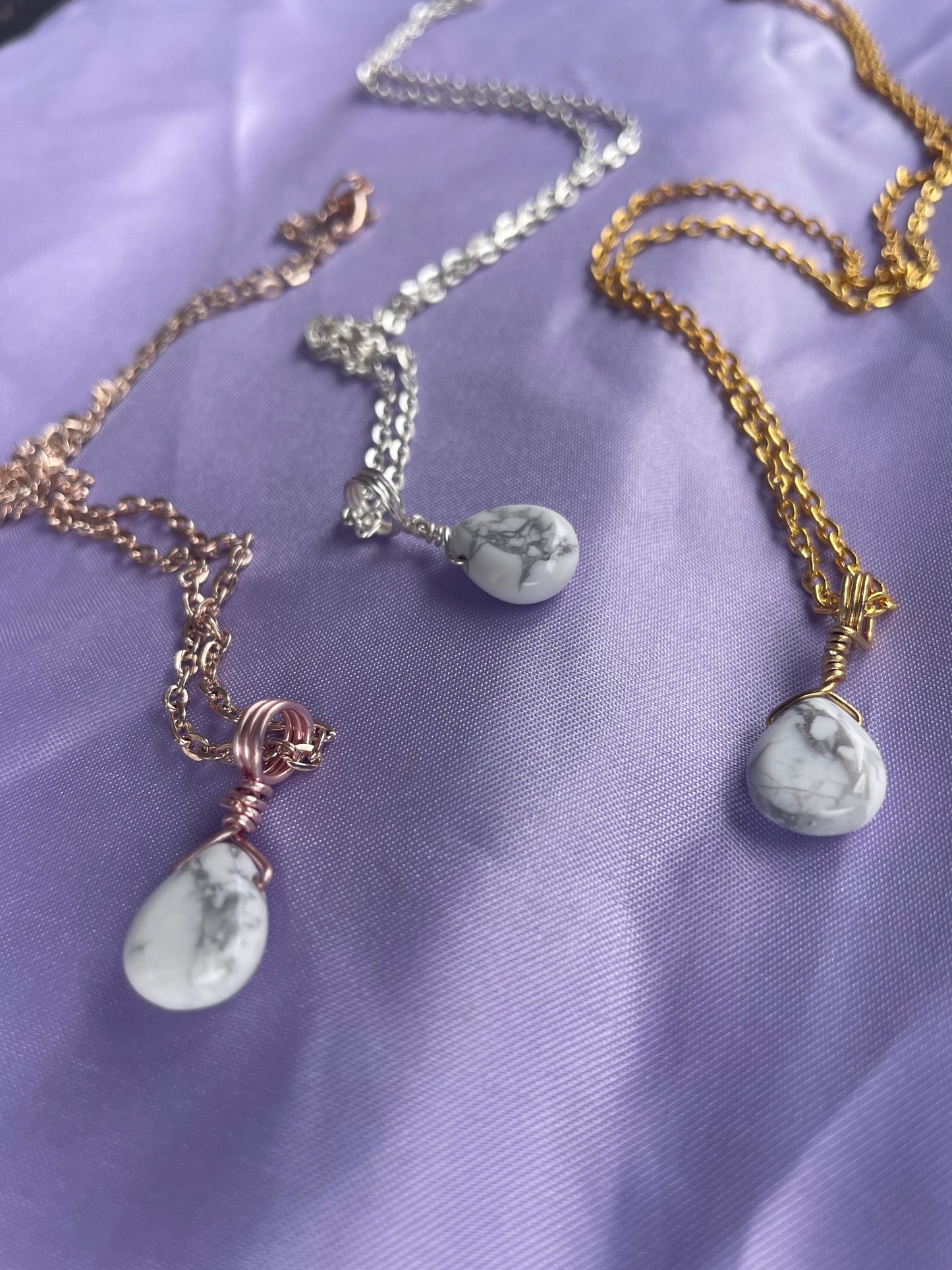 Howlite Teardrop