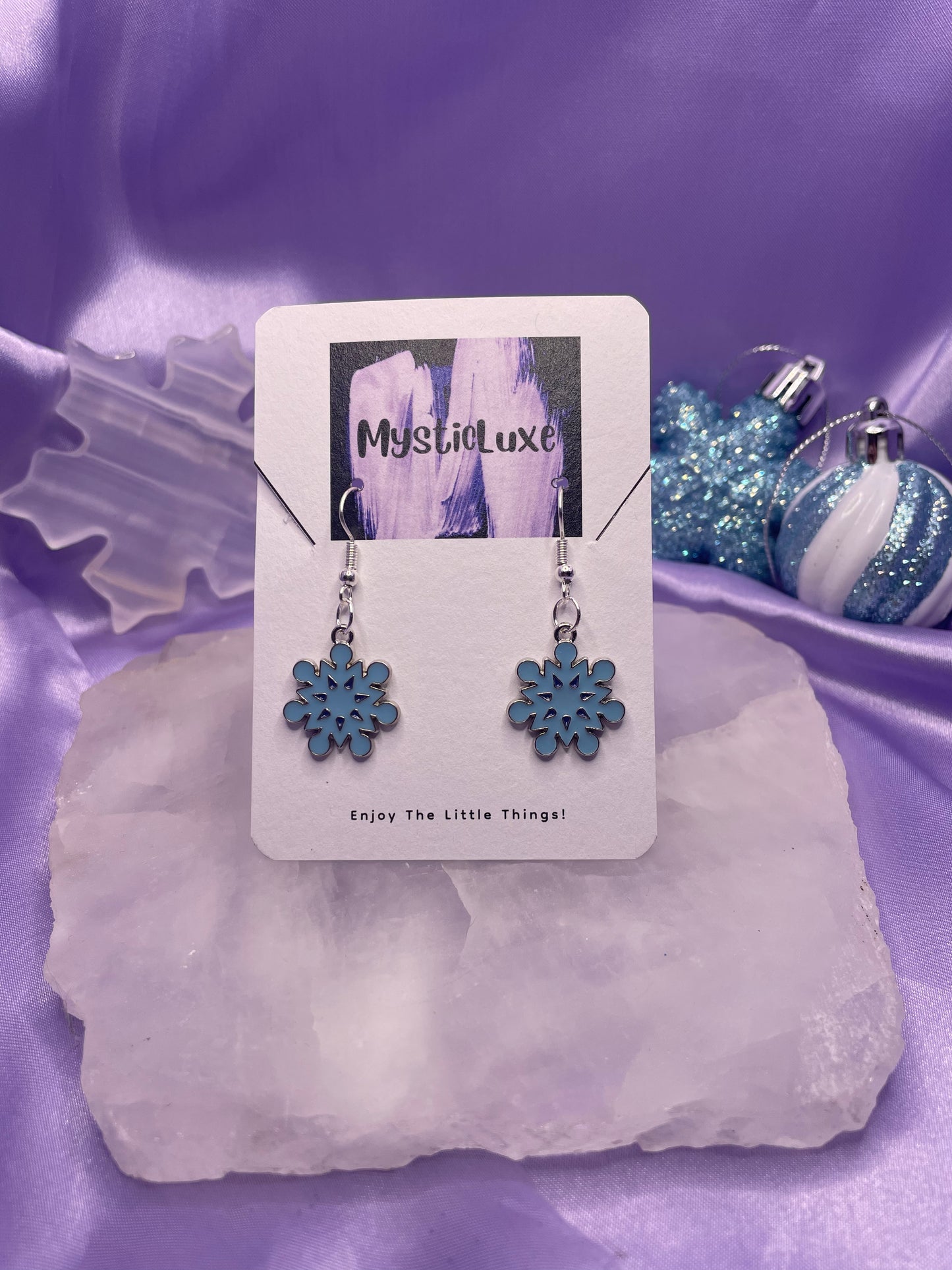 Snowflake Blue Metal