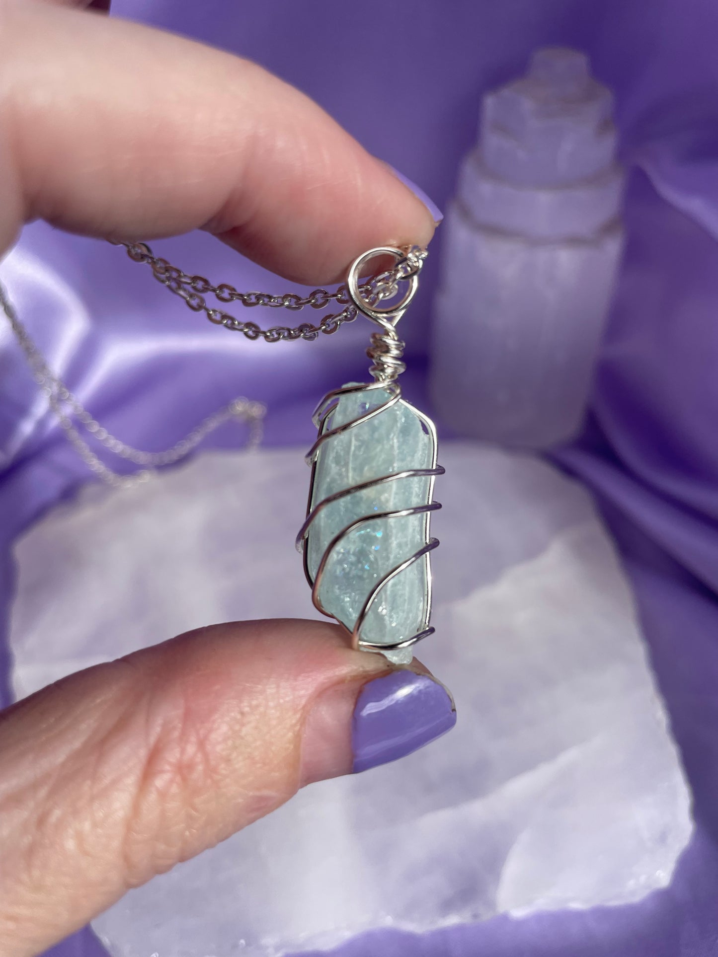 Aquamarine - Silver 22”