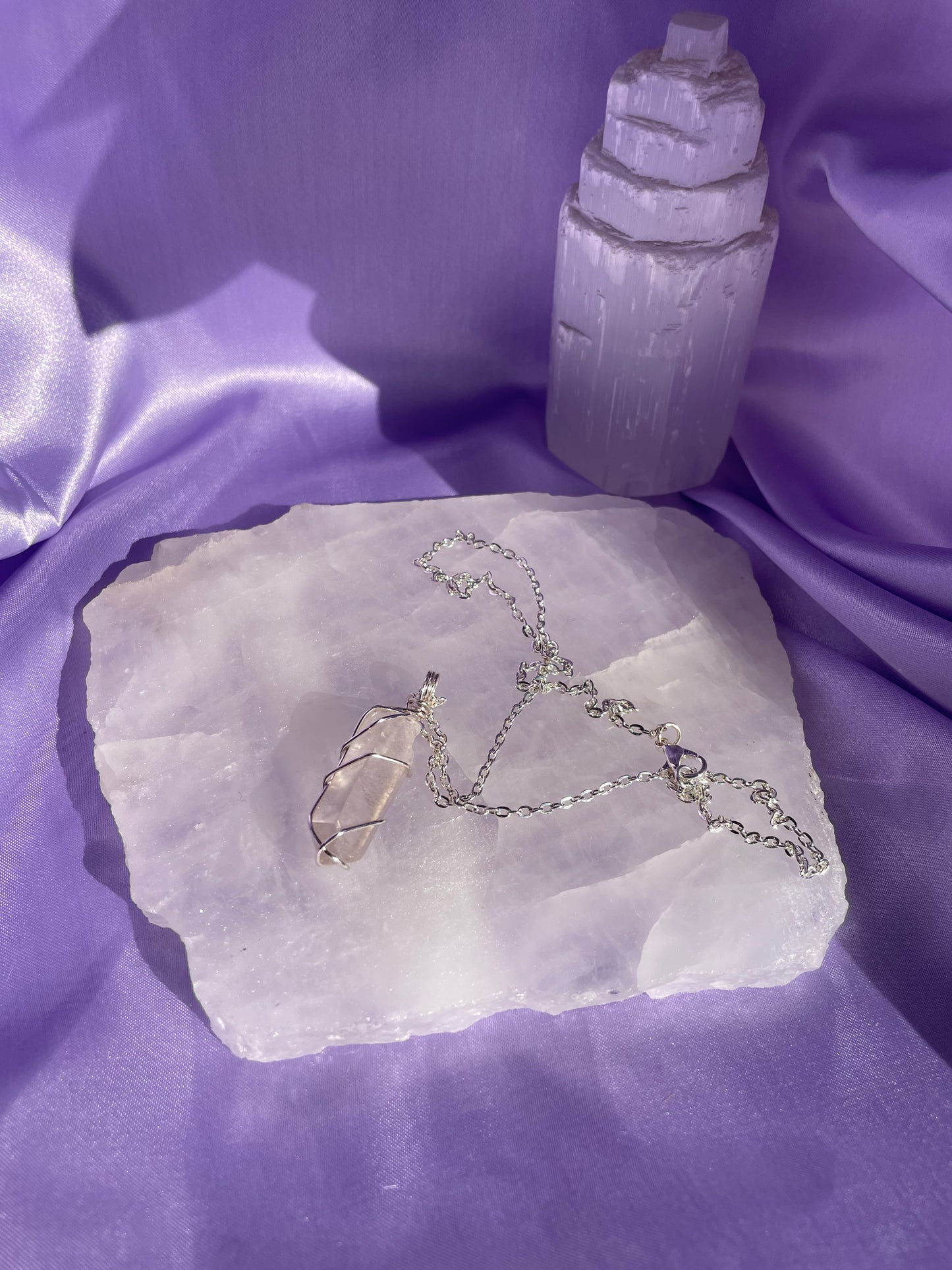 Clear Quartz - Silver 20”