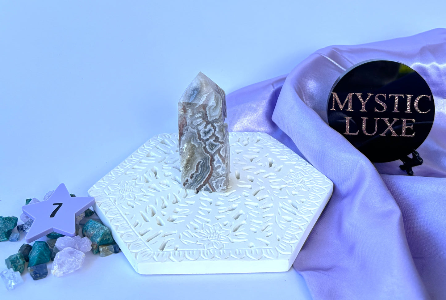 Crazy Lace Agate Tower