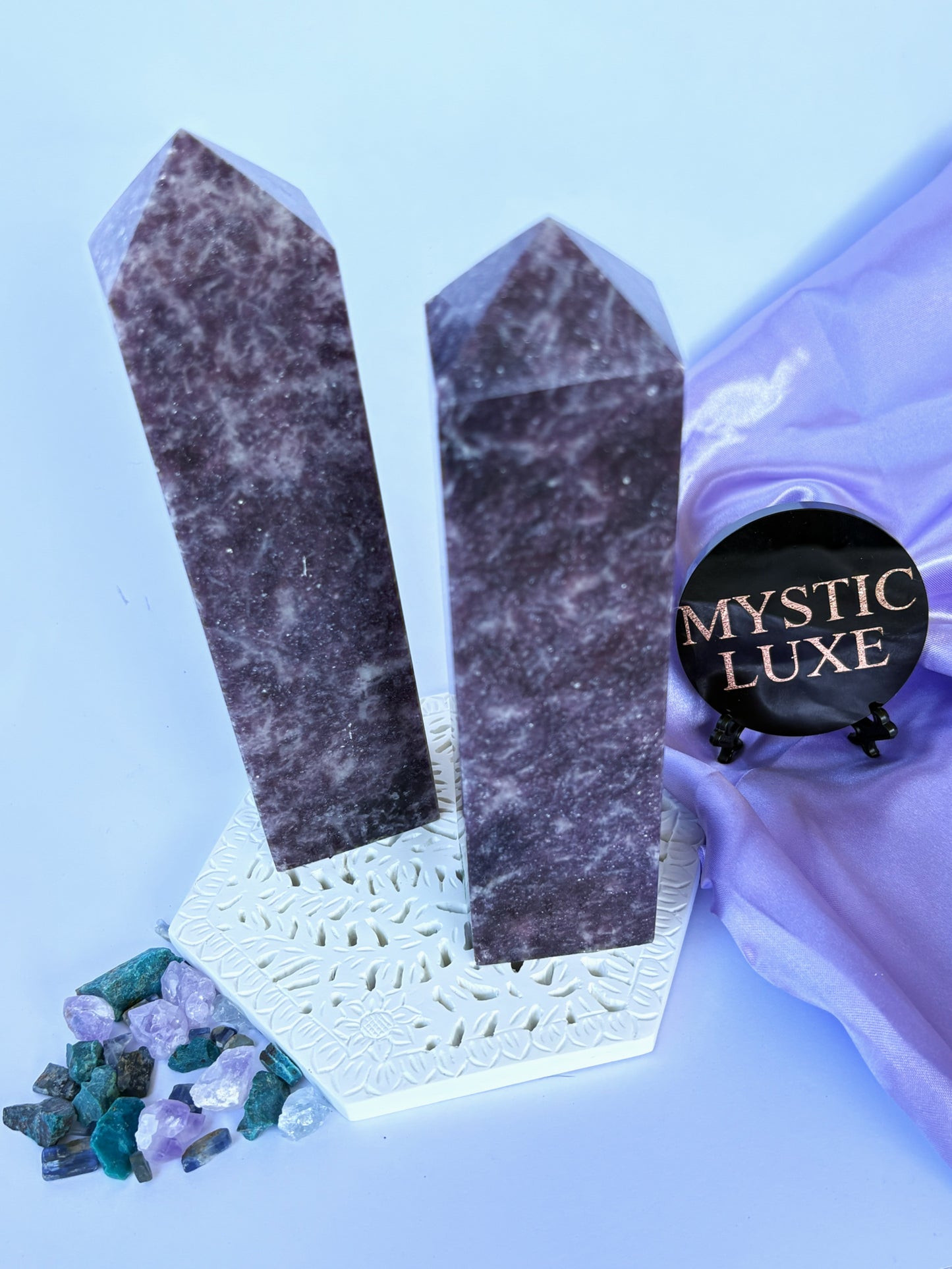 Lepidolite (Purple Mica) Towers