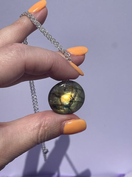 Labradorite Circle - Silver