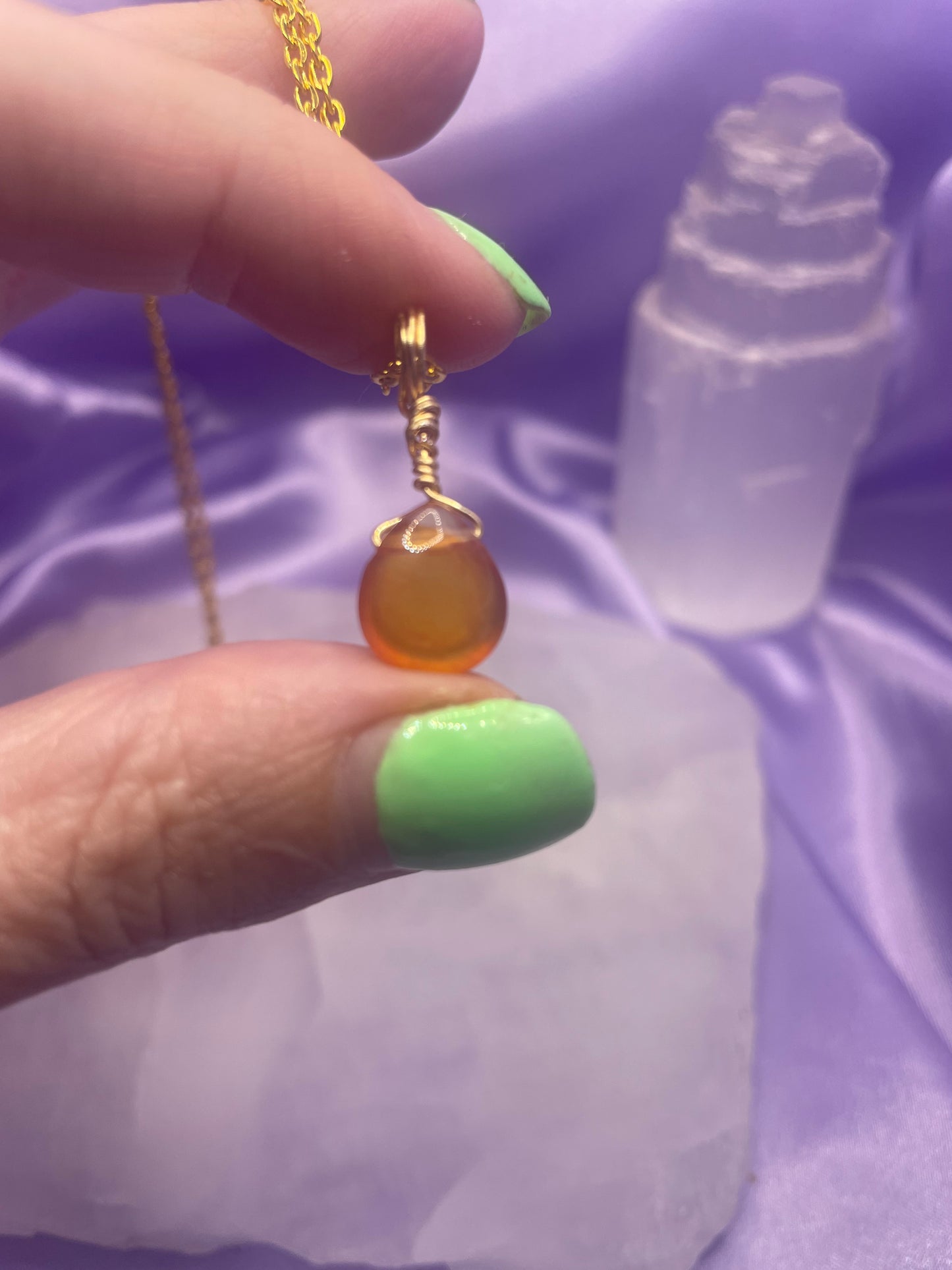 Carnelian Teardrop