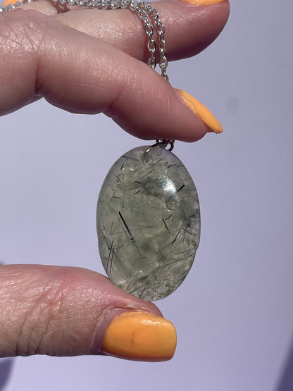 Prehnite Oval - Silver