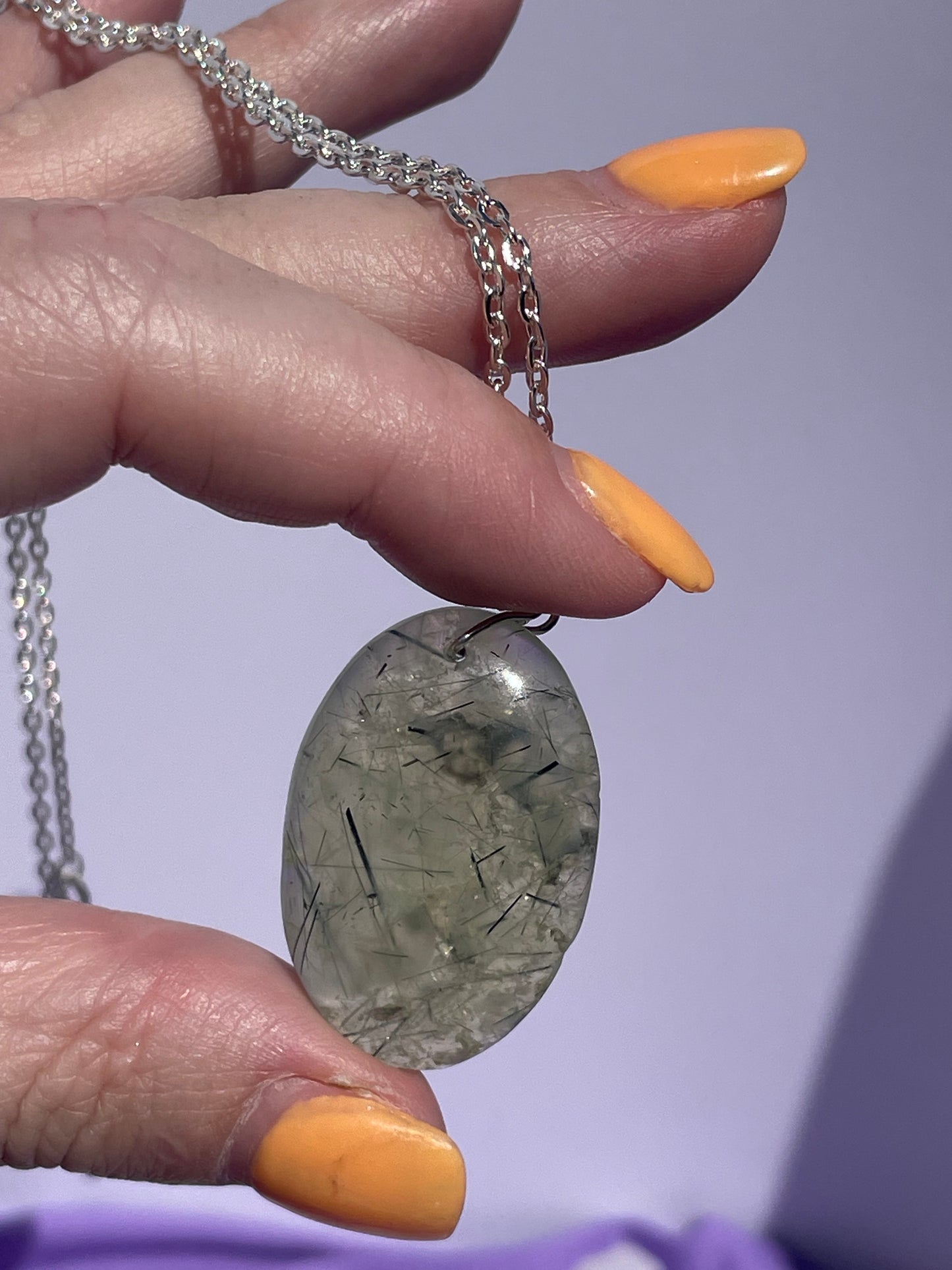 Prehnite Oval - Silver