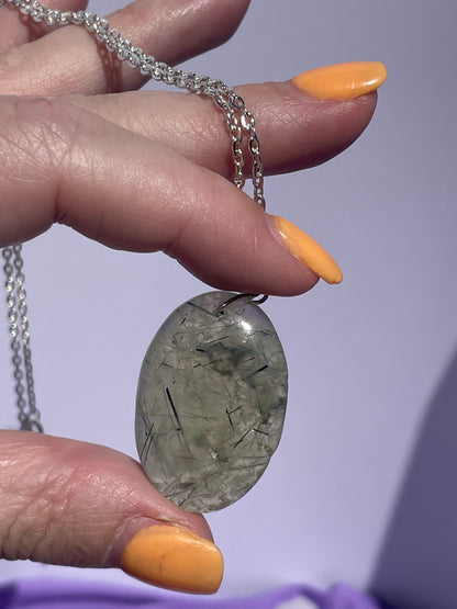 Prehnite Oval - Silver
