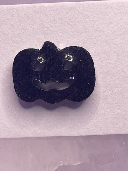 Black Pumpkin Studs