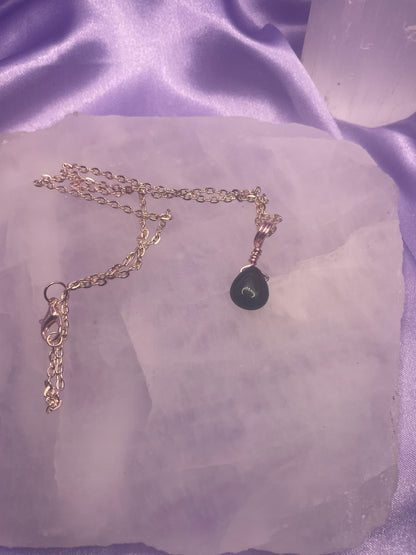 Fancy Jasper Teardrop - Rose Gold