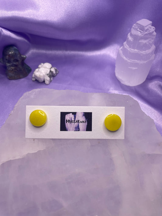 Yellow Dot Studs