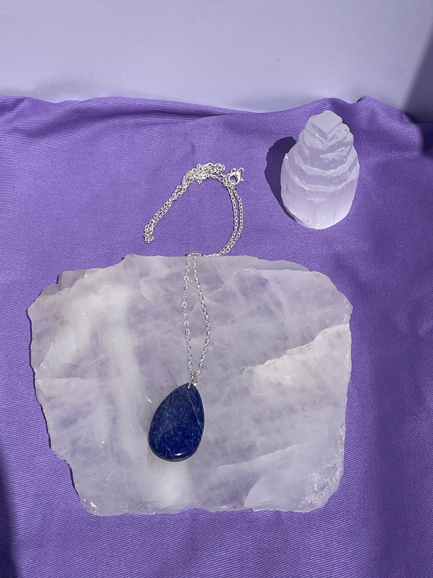 Lapis lazuli oval -Silver