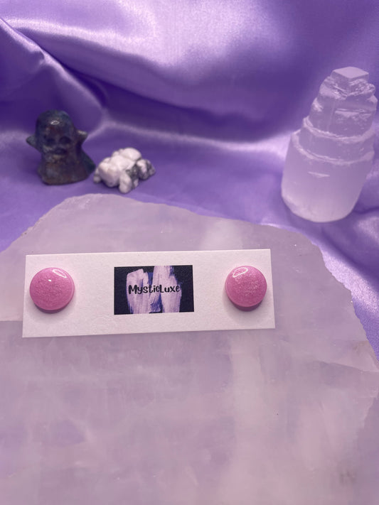 Pink Dot Studs