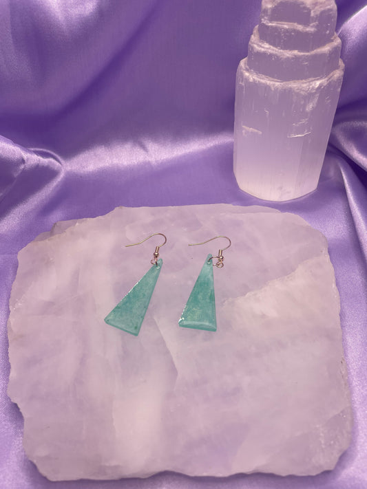 Glitter Green triangle