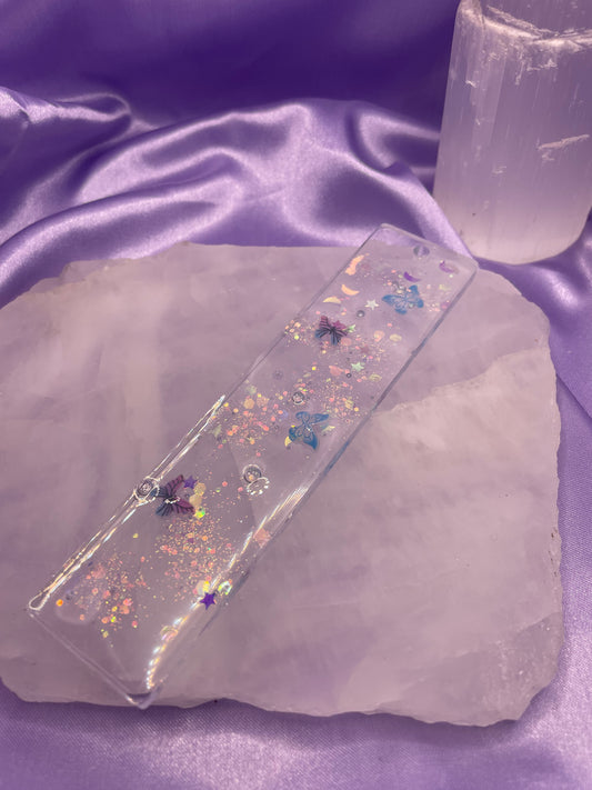 Butterfly’s & glitter bookmark