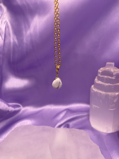 Howlite Teardrop