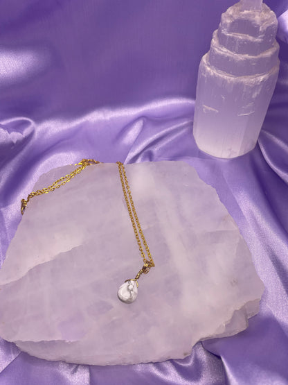 Howlite Teardrop