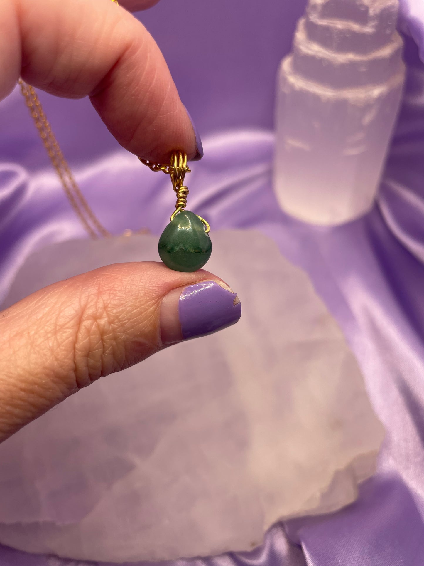 Green Aventurine Teardrop