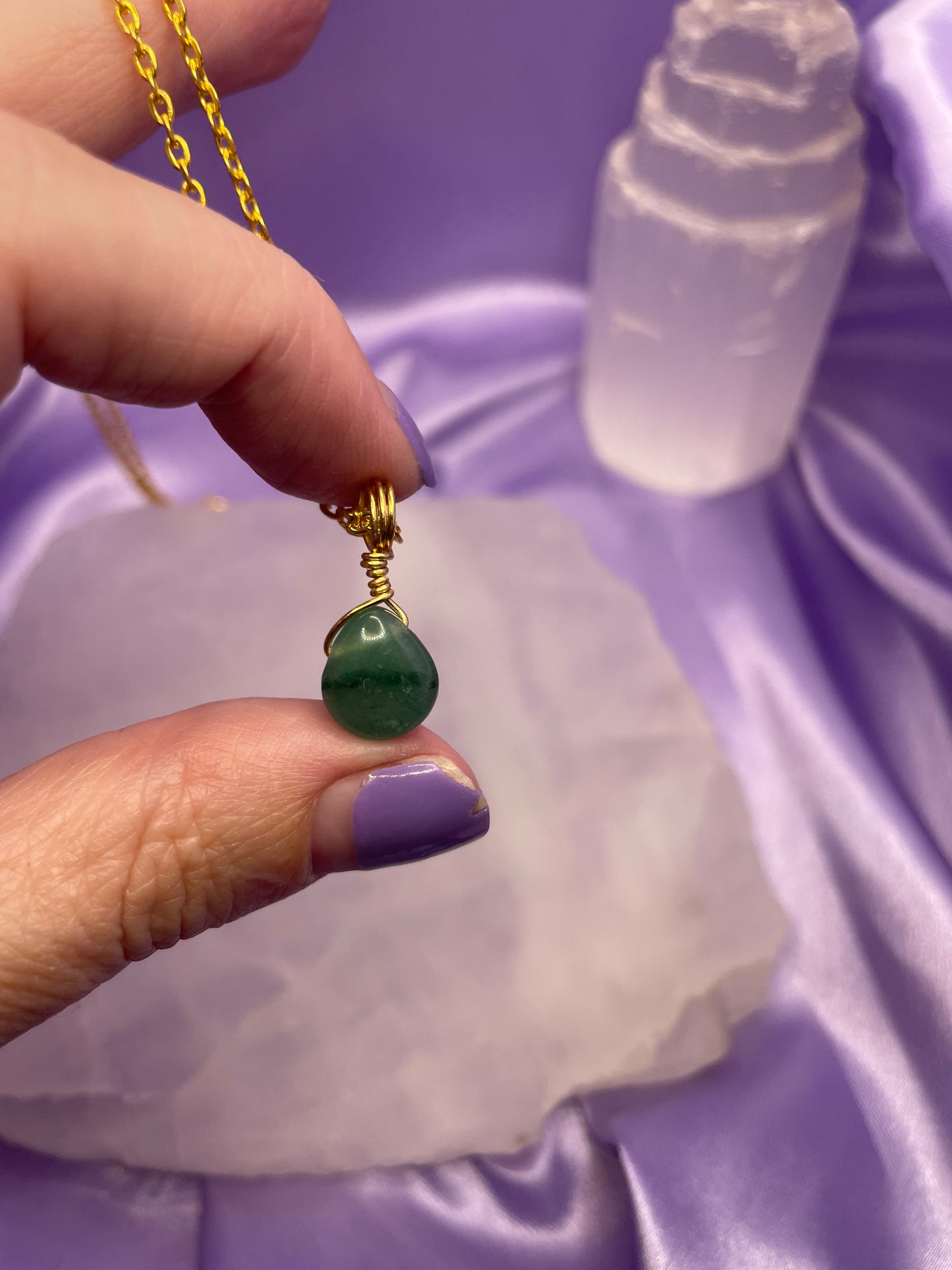 Green Aventurine Teardrop
