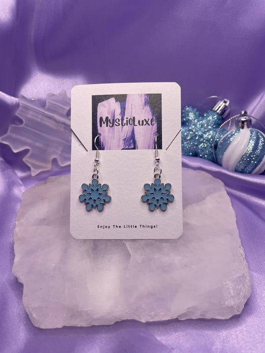 Snowflake Blue Metal