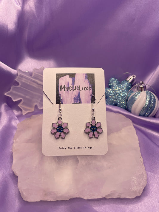 Snowflake Purple Metal