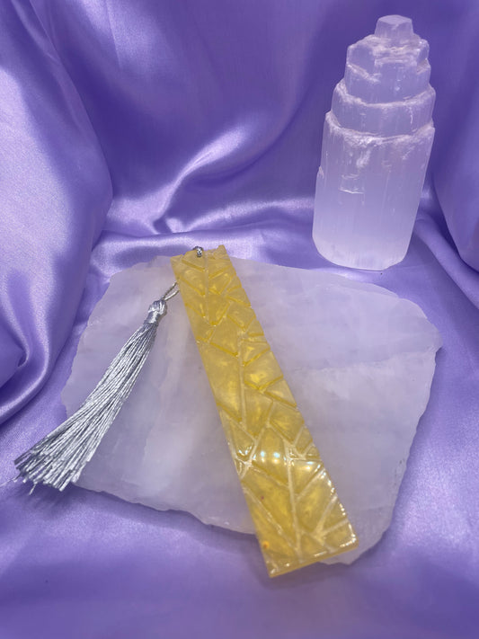 Geo bookmark with tassel