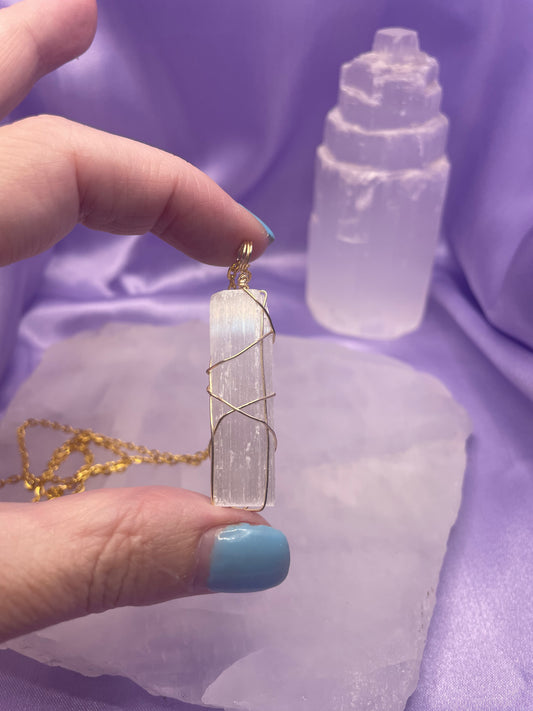 Selenite Gold - 22”/51cm