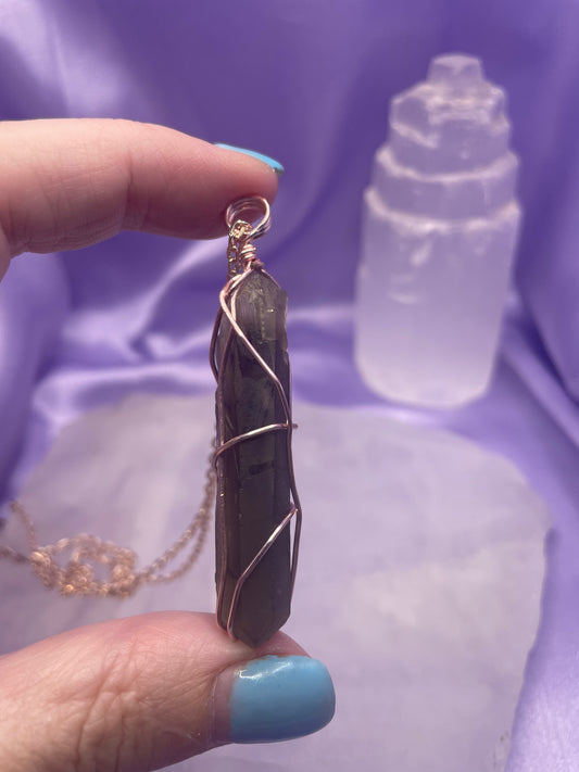 Smokey Quartz Rose Gold - 20”/51cm