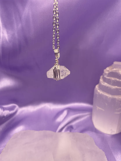 Herkimer Diamond- Silver 18”