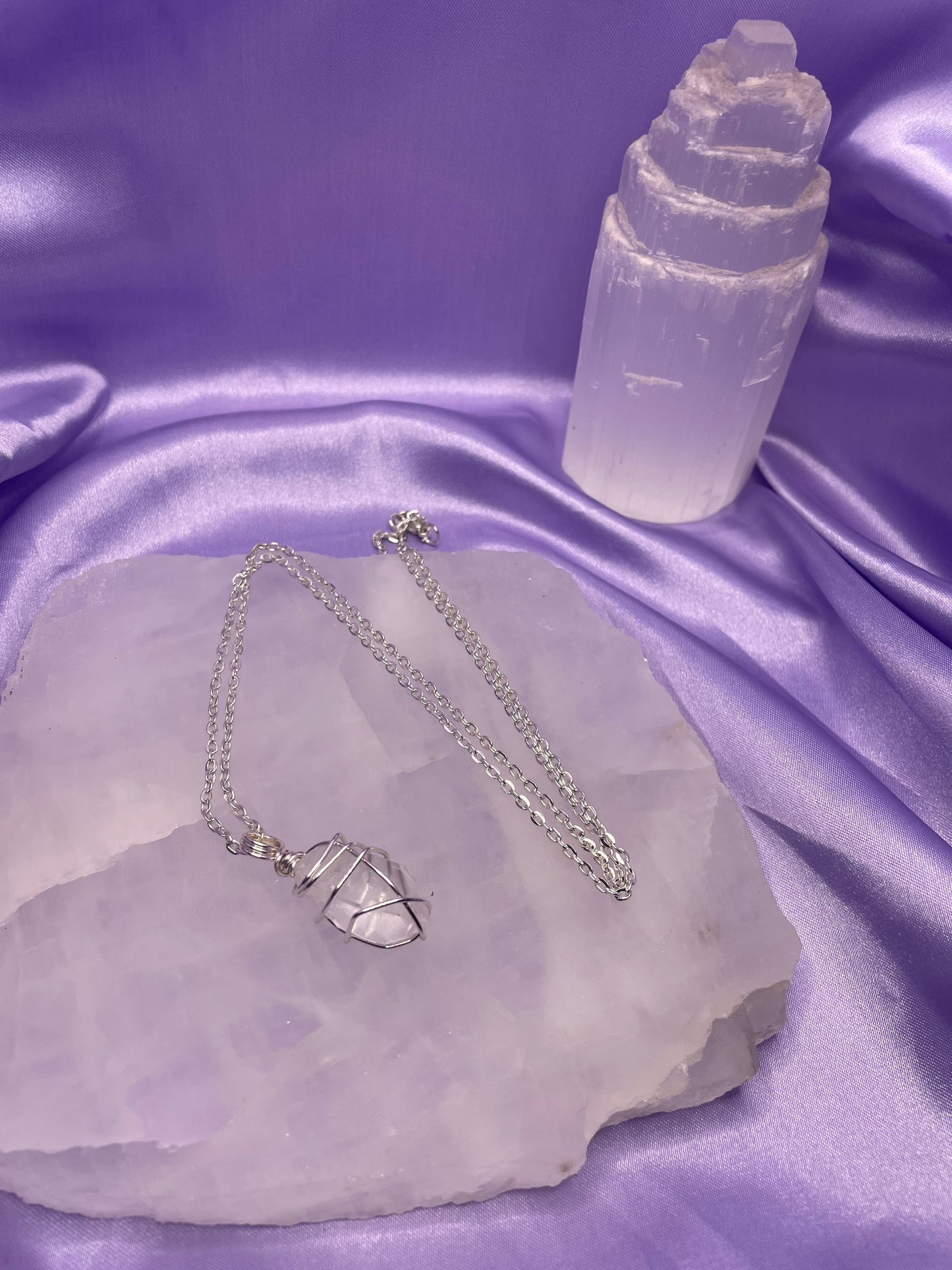 Clear Quartz - Silver 18”