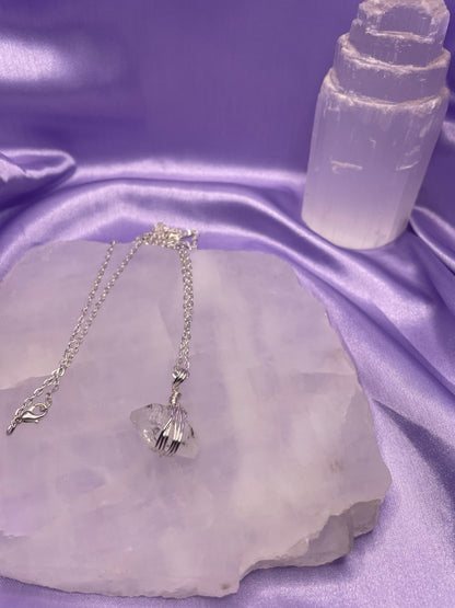 Herkimer Diamond- Silver 18”