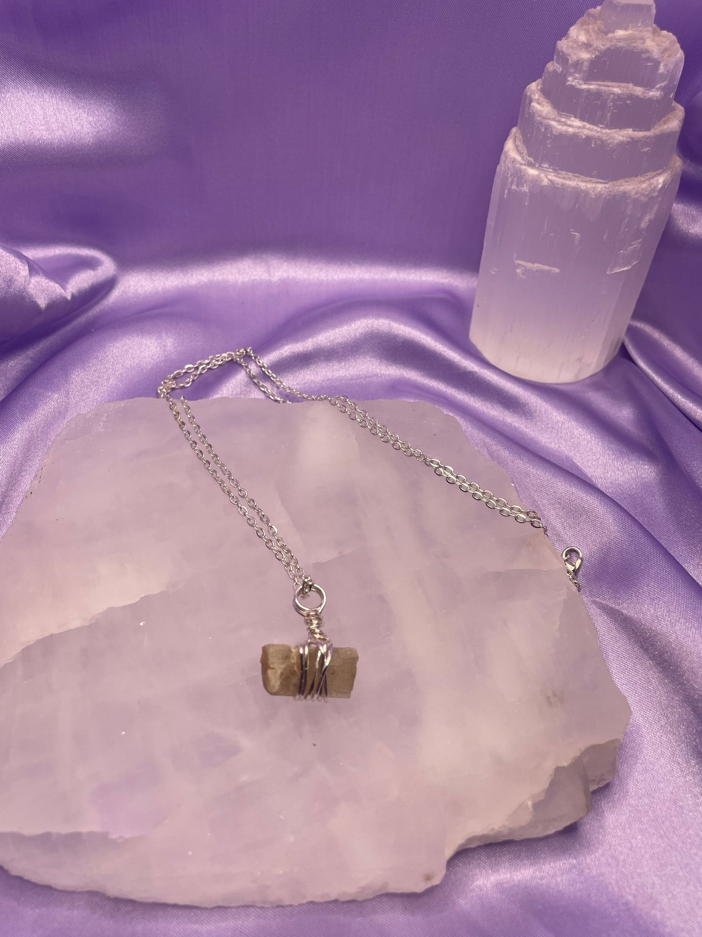 Golden Apatite - Silver 20”