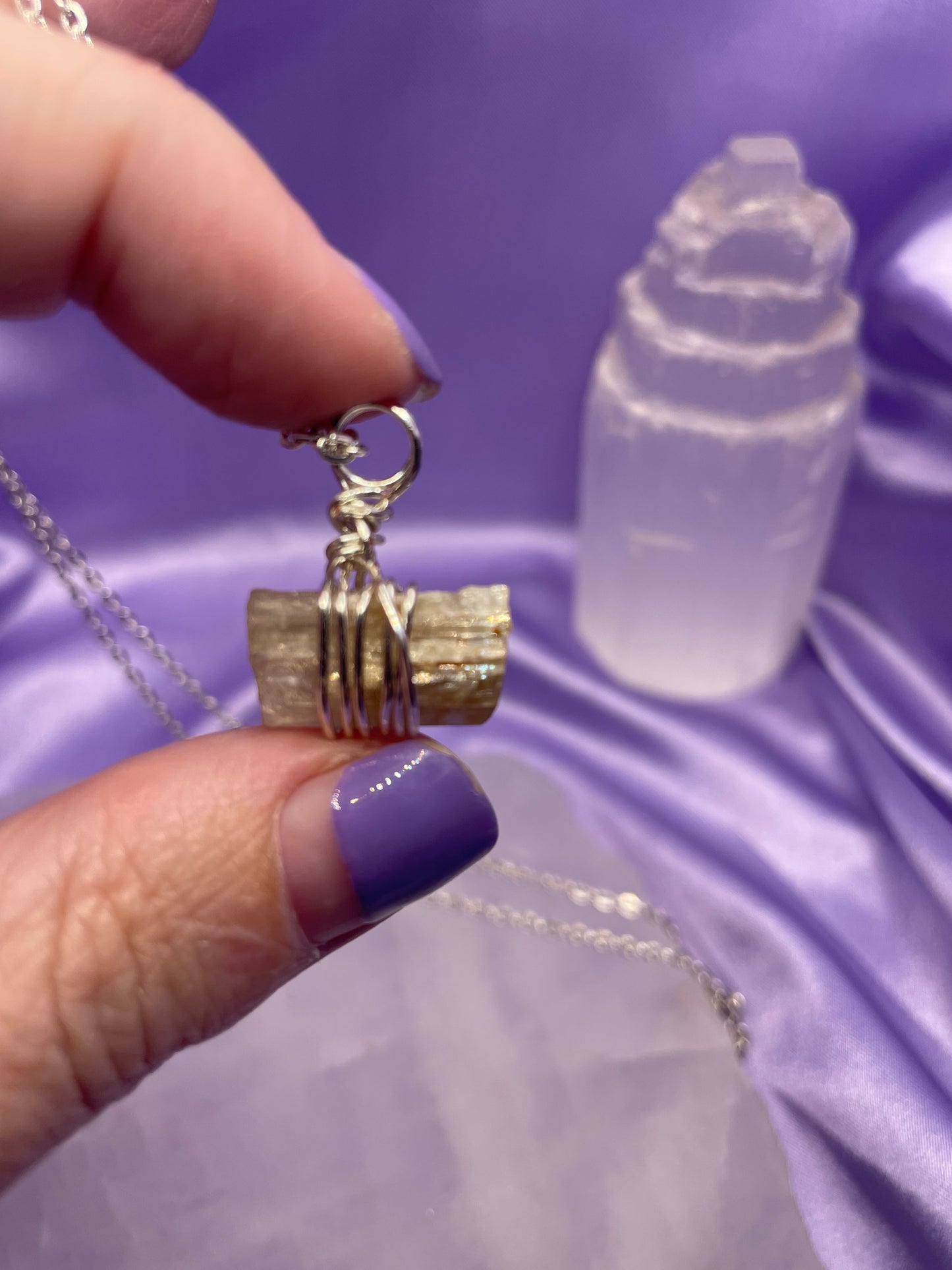 Golden Apatite - Silver 20”