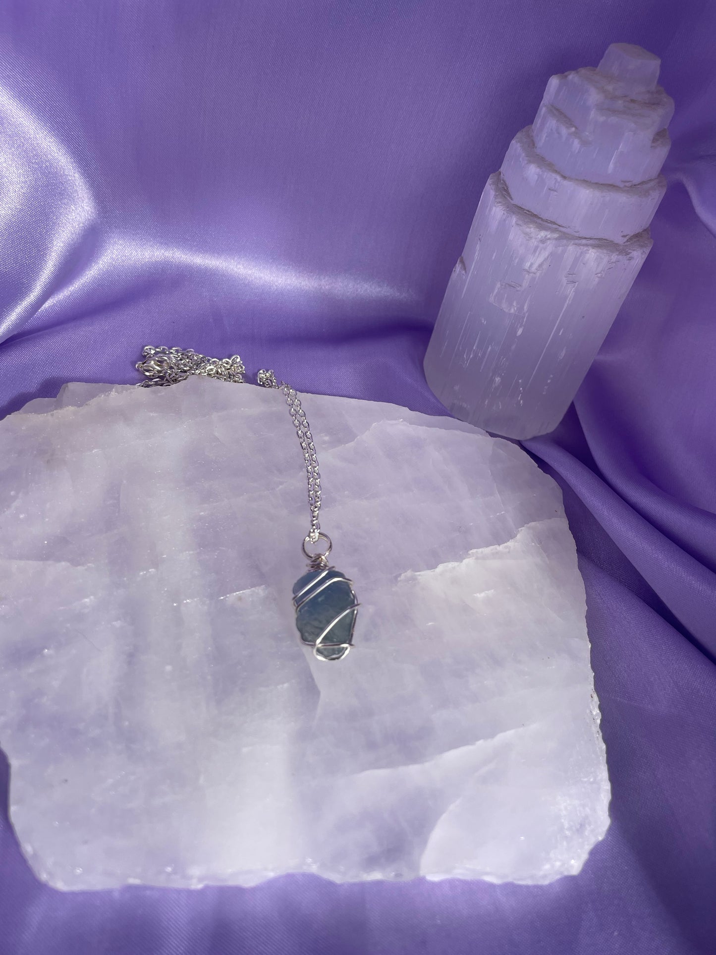 Blue Fluorite - Silver 20”