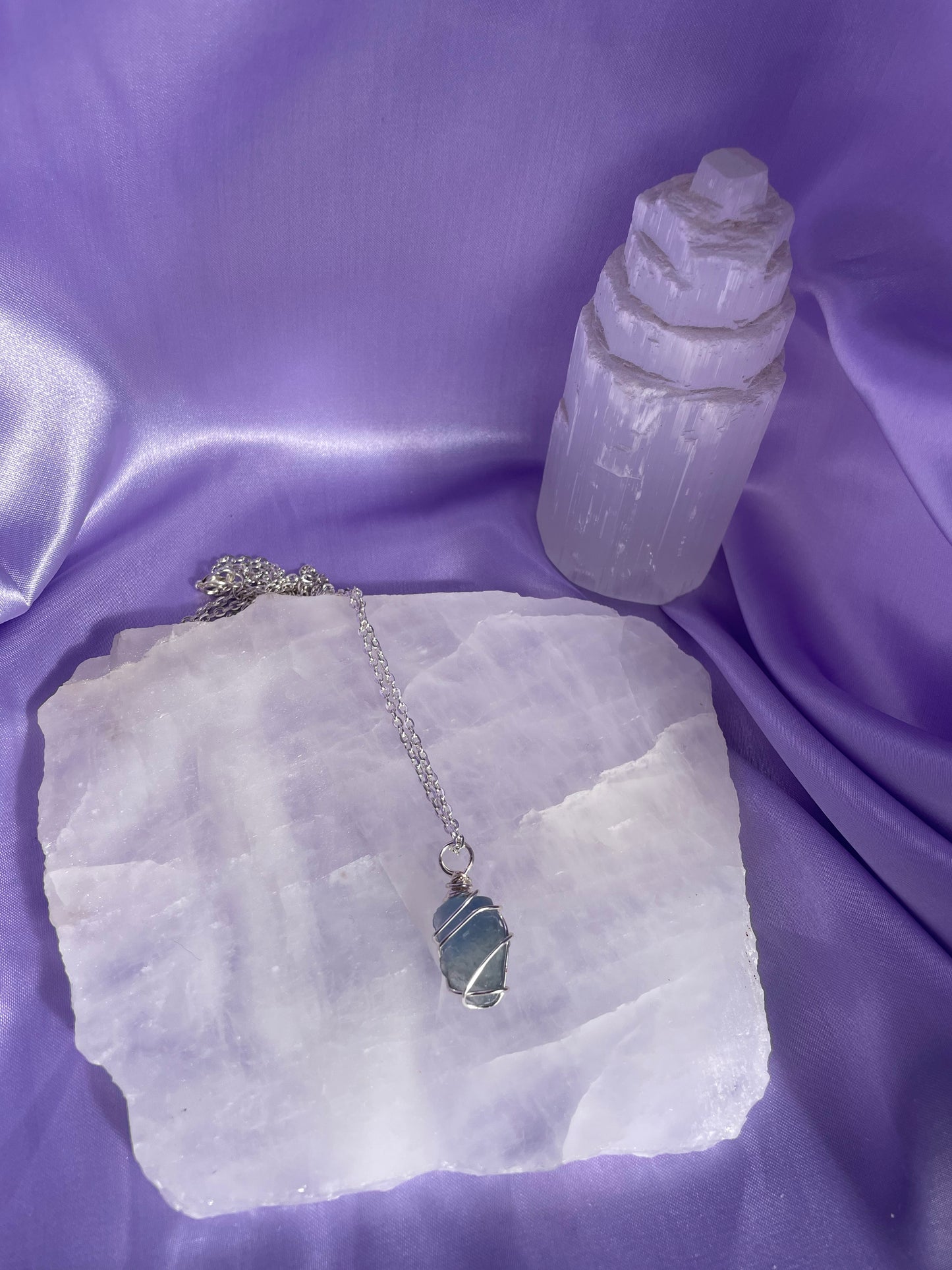 Blue Fluorite - Silver 20”