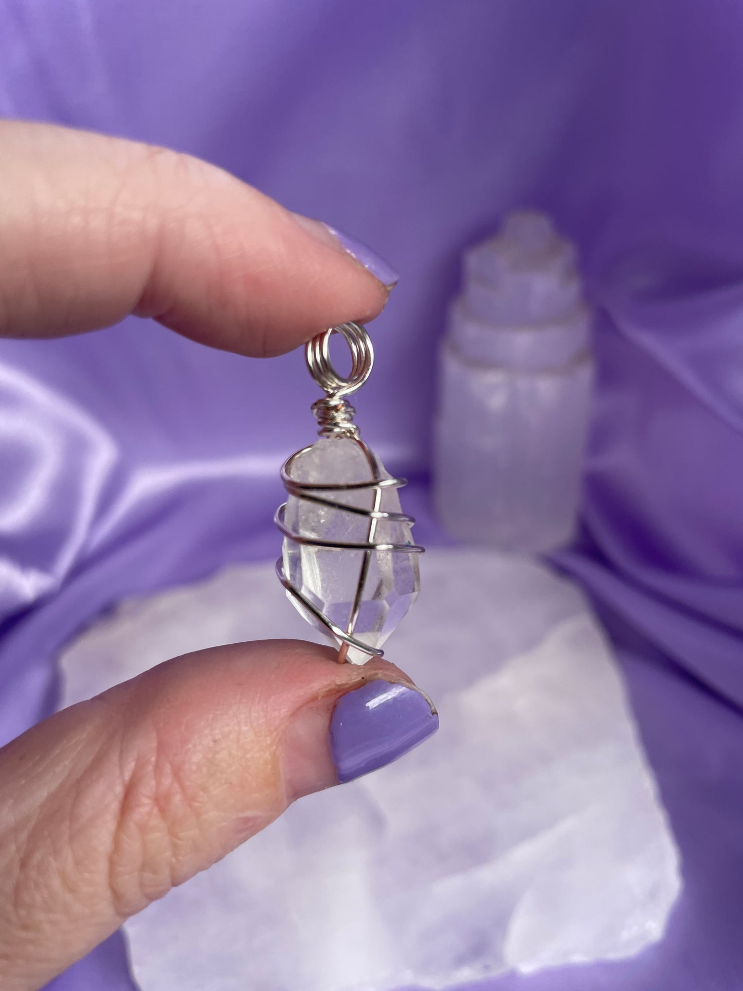 Clear Quartz - Silver 18”
