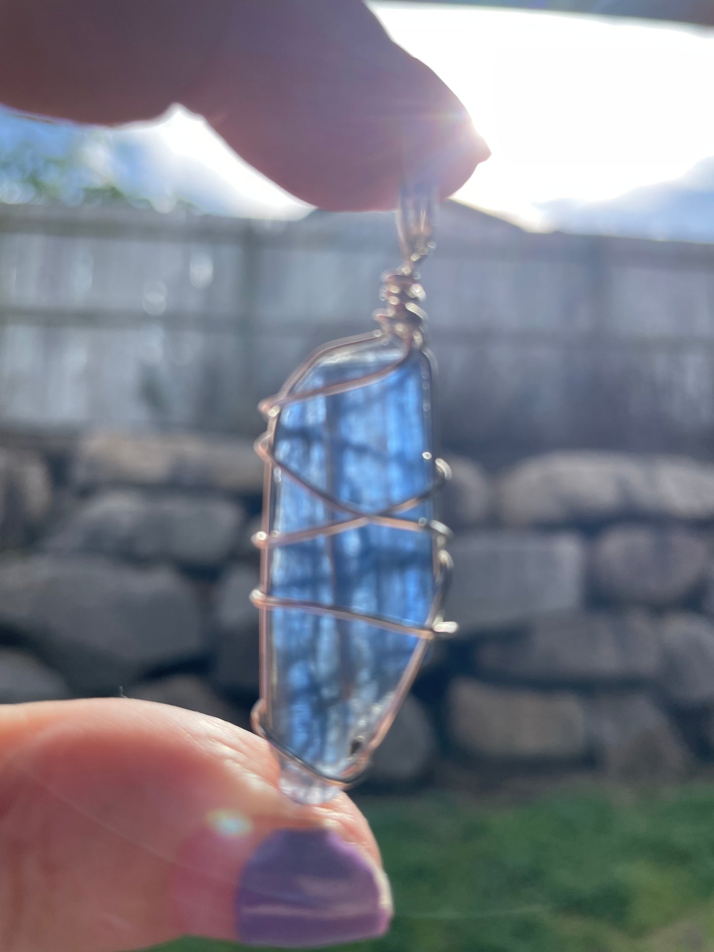 Blue Kyanite - Silver 22”