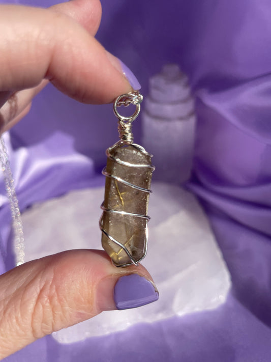 Smokey Citrine - Silver 20”