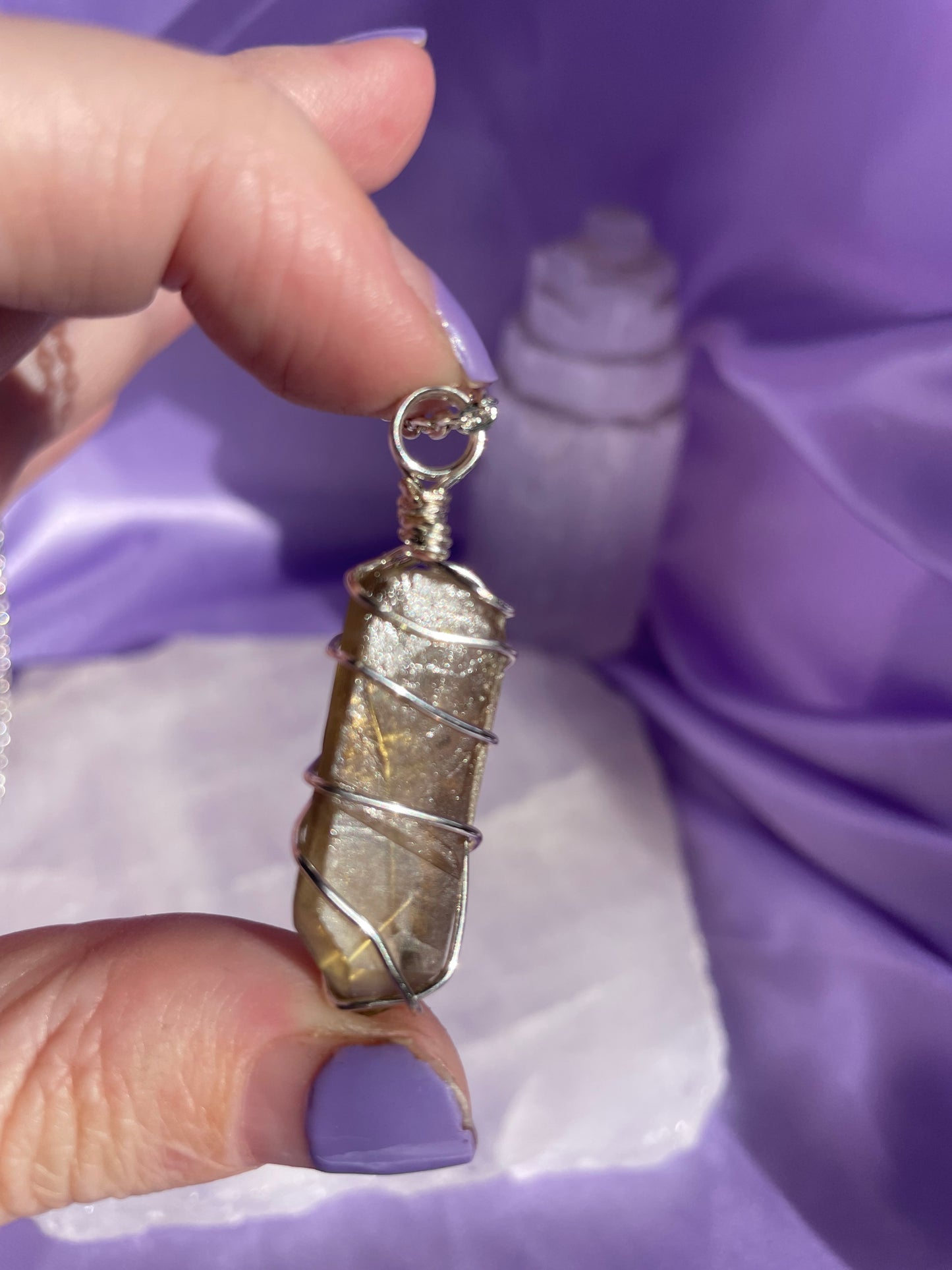 Smokey Citrine - Silver 20”