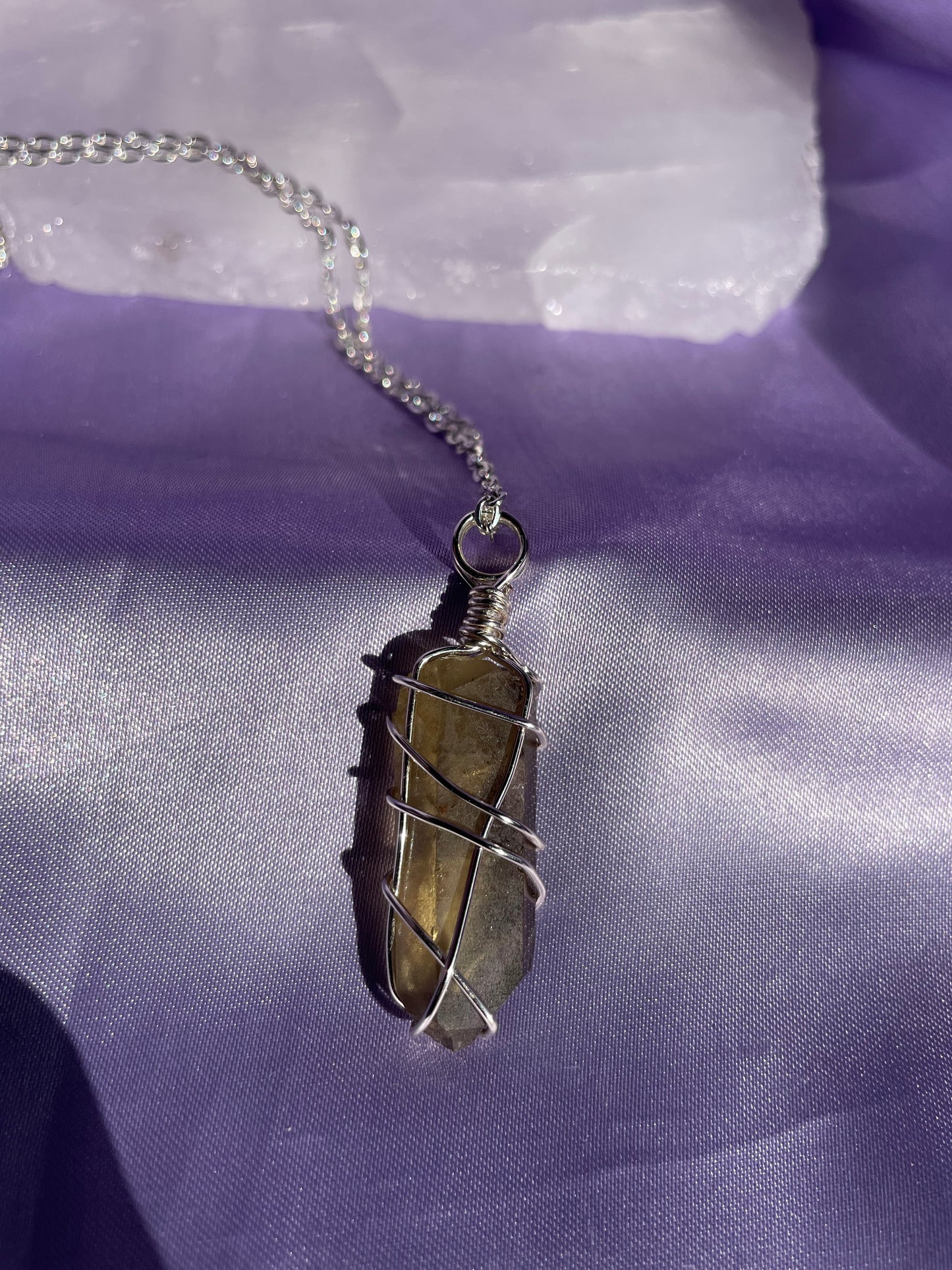 Smokey Citrine - Silver 20”