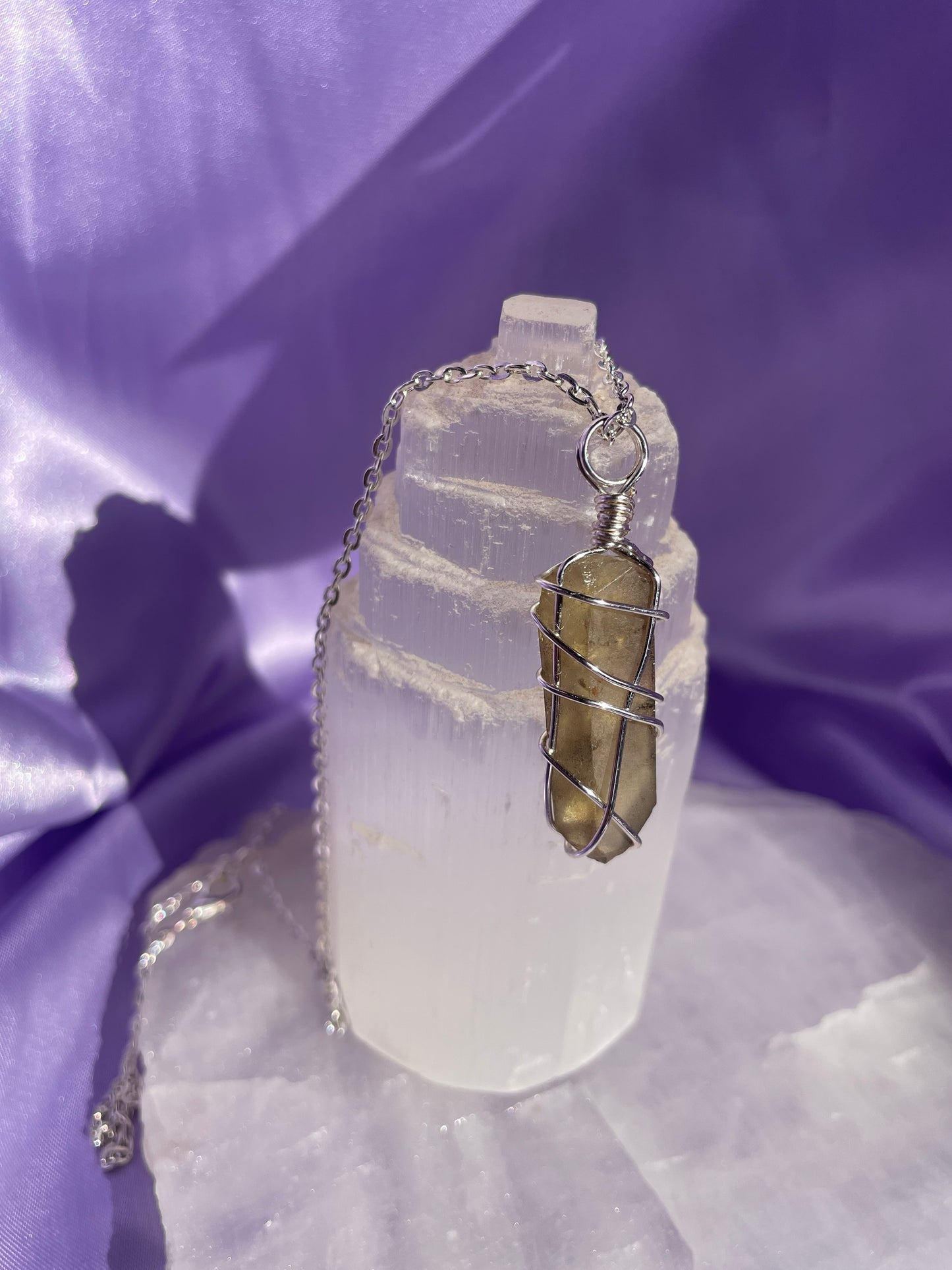 Smokey Citrine - Silver 20”