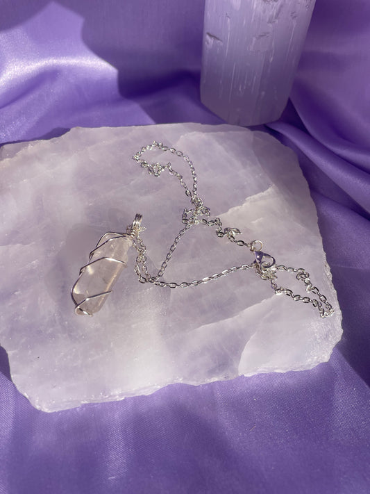 Clear Quartz - Silver 20”