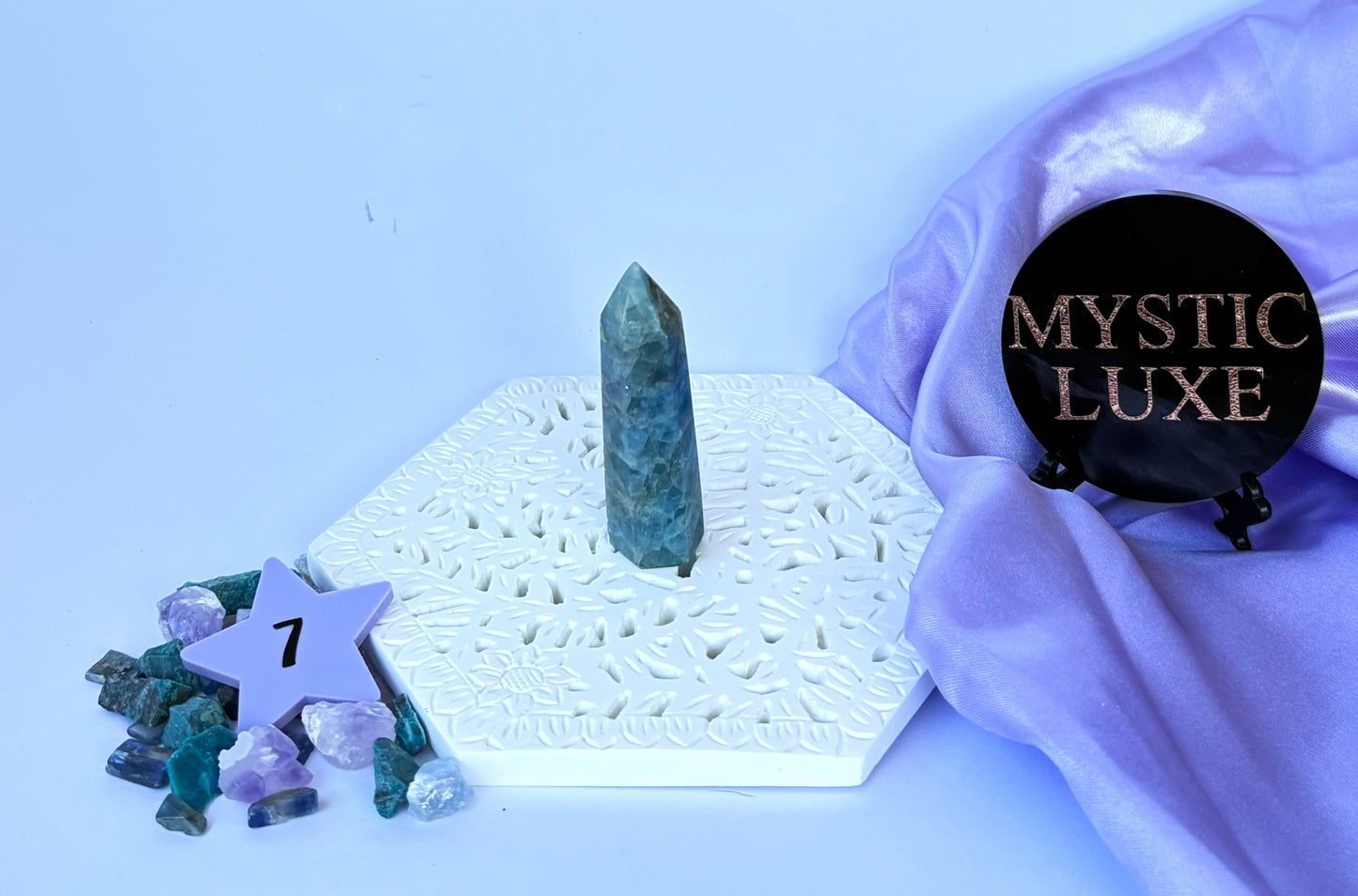 Blue Apatite Towers