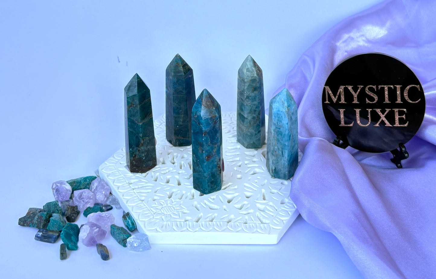 Blue Apatite Towers