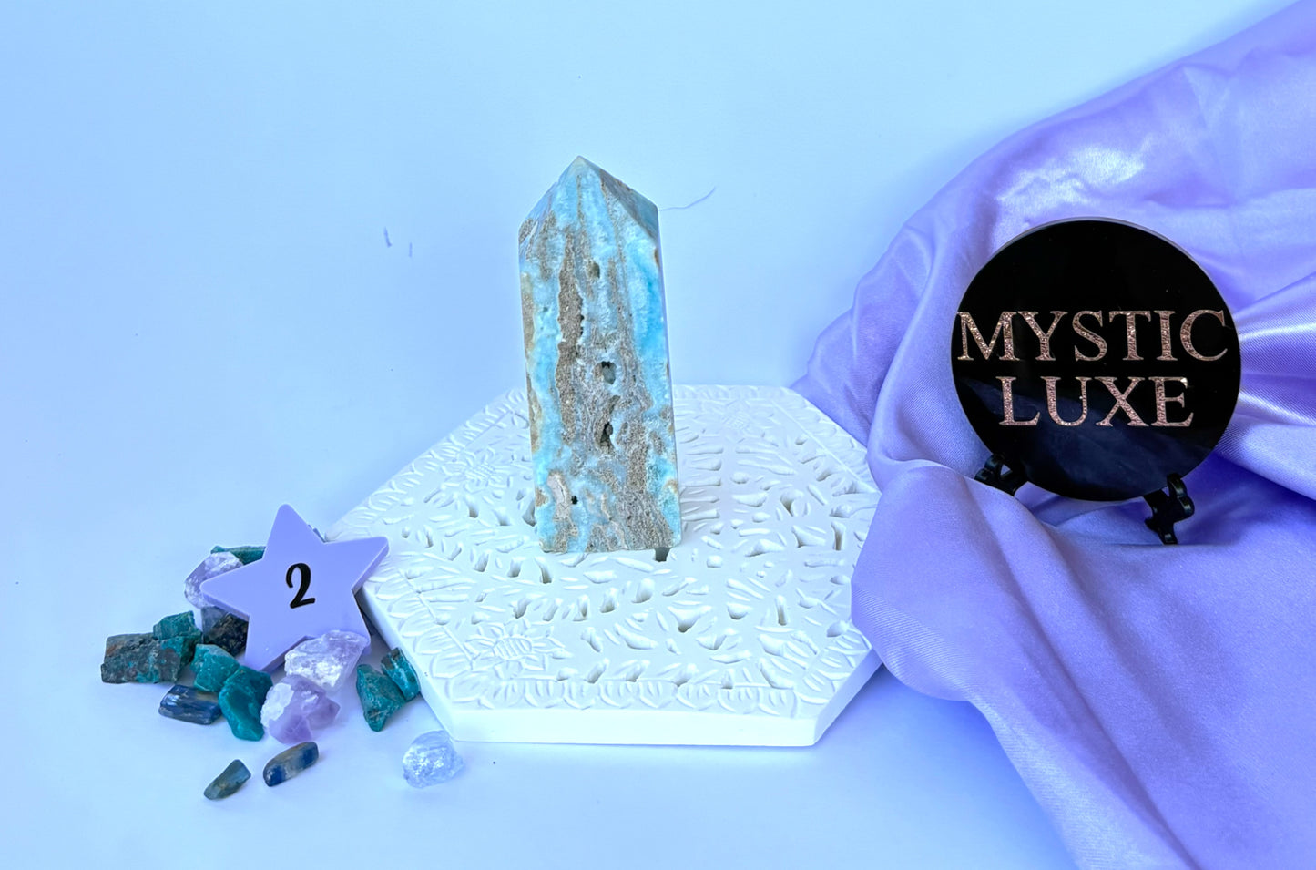 Blue Aragonite Towers
