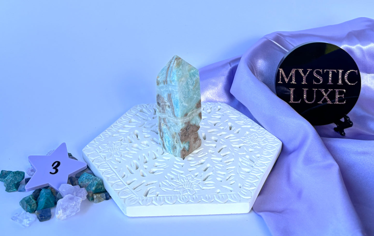 Blue Aragonite Towers