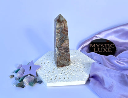 Crazy Lace Agate Tower
