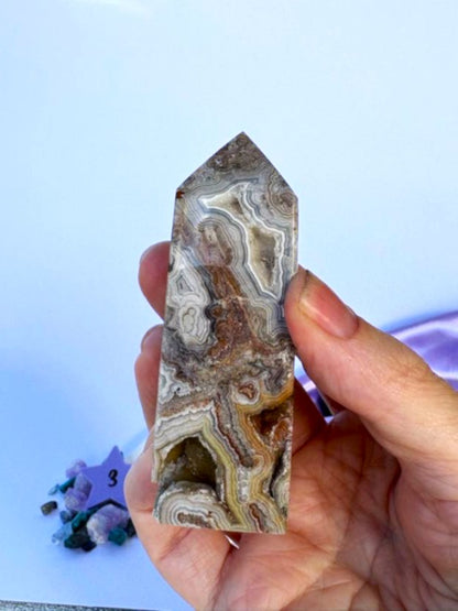 Crazy Lace Agate Tower