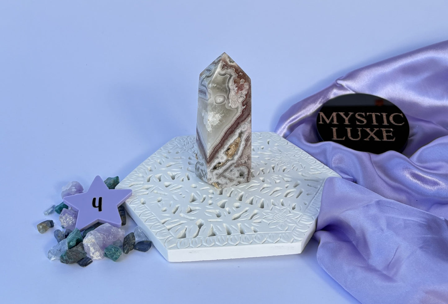 Crazy Lace Agate Tower